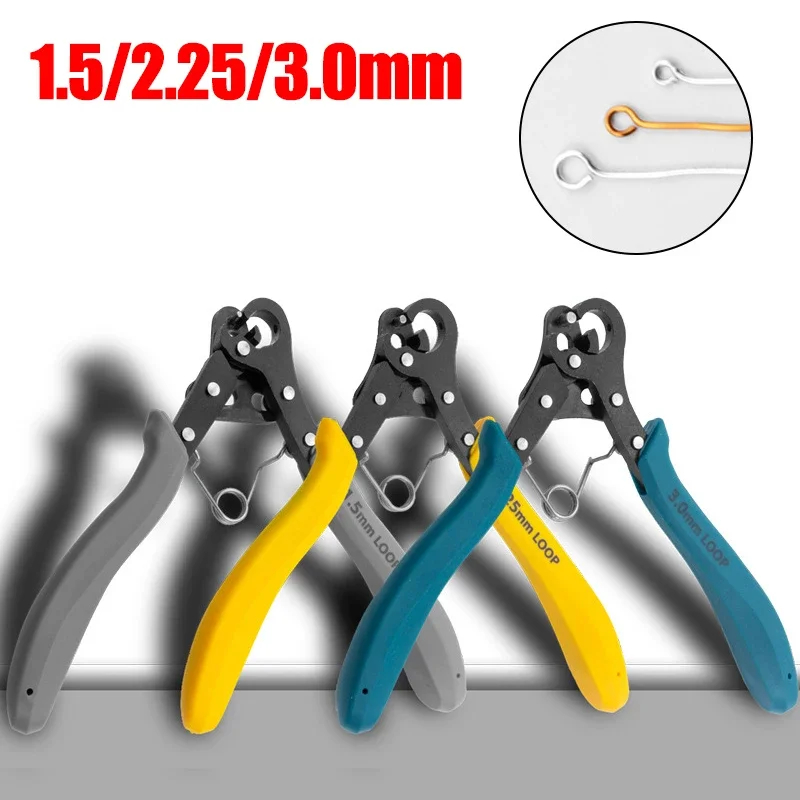 Jewelry Making Round Nose Pliers - ワイヤーローリングプライヤー 1.5/2.25/3.0 ミリメートルワイヤー巻き曲げ修理ジュエリー作成ツールラウンドノーズプライヤーワイヤーリングラッピング用