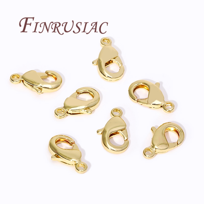 Jewelry Making Name - 18K金メッキロブスタークラスプ（ブレスレット用）、スプリングクラスプ（ジュエリー用）、DIYジュエリー製作用品、コネクタークラスプアクセサリー