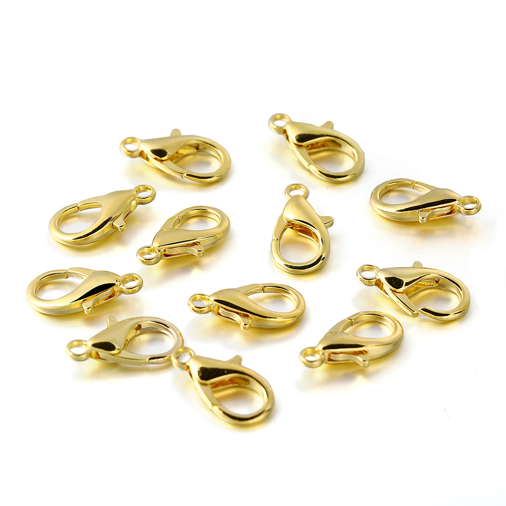 Jewelry Making Ideas - 10 個複数サイズのロブスタークラスプブレスレットコネクタネックレスフック DIY チェーンジュエリー作成用品卸売用