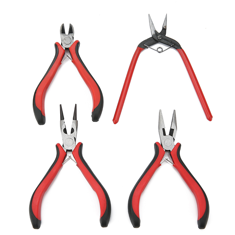Jewelry Making Pliers Set - ミニジュエリープライヤーツールセット,カッティングワイヤー,針,ジュエリーキット,高品質のジュエリーアクセサリー,長さ13cm