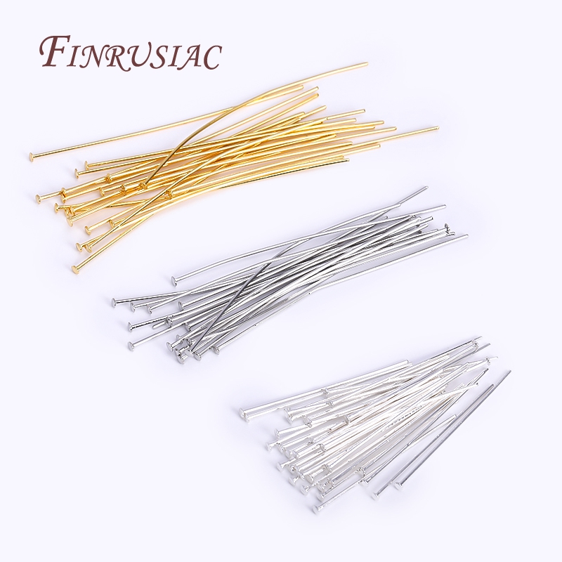50-100 ピース/ロット円弧状エンドフラットヘッドピン、 - Jewelry Making Jig のレビューと価格
