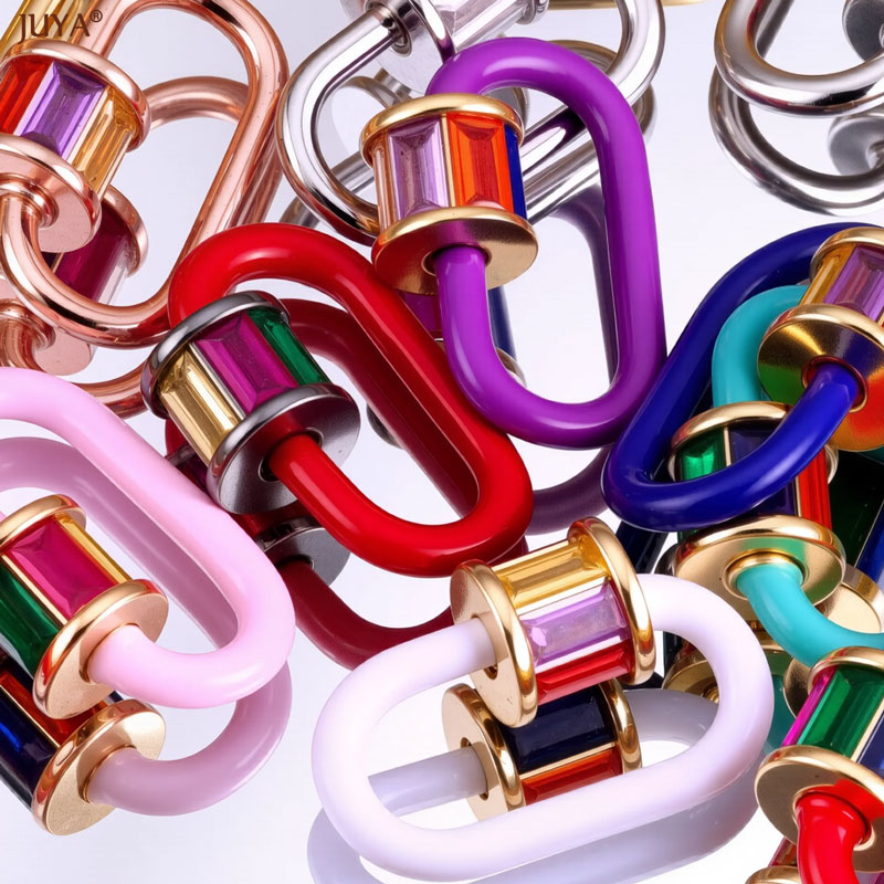 JUYA レインボークリスタルエナメルスクリューカラビナロッ - Jewelry Making Name のレビューと価格