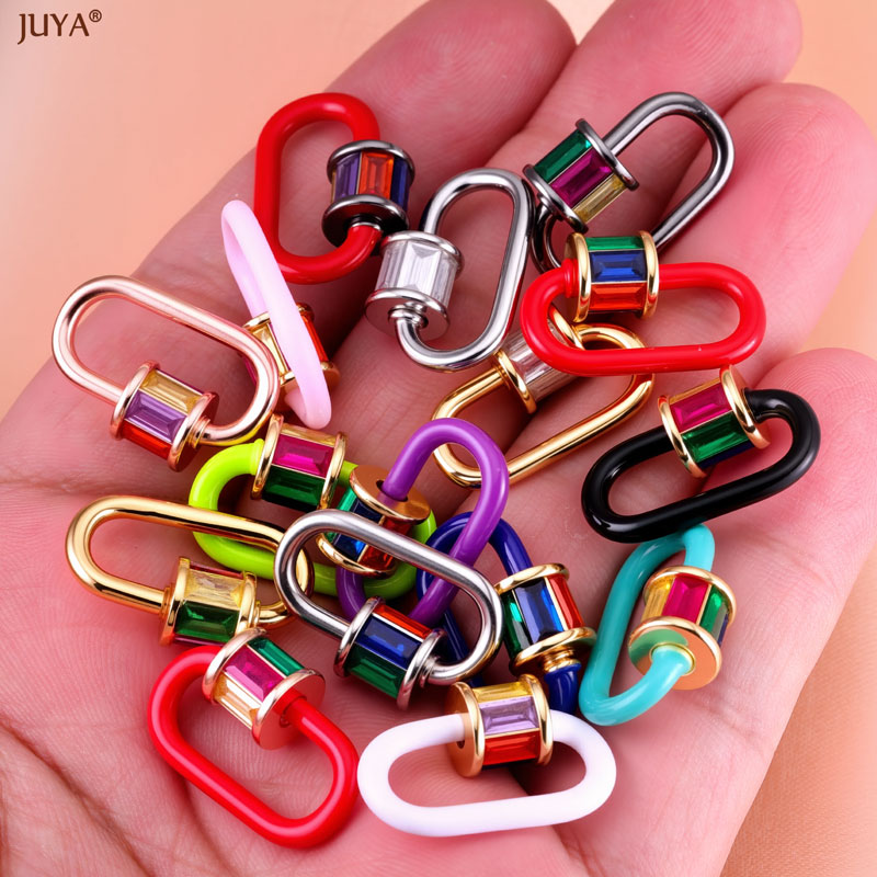 JUYA レインボークリスタルエナメルスクリューカラビナロッ - Jewelry Making Name のレビューと価格