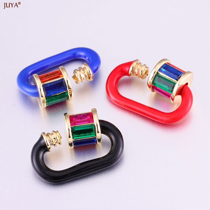 JUYA レインボークリスタルエナメルスクリューカラビナロッ - Jewelry Making Name のレビューと価格