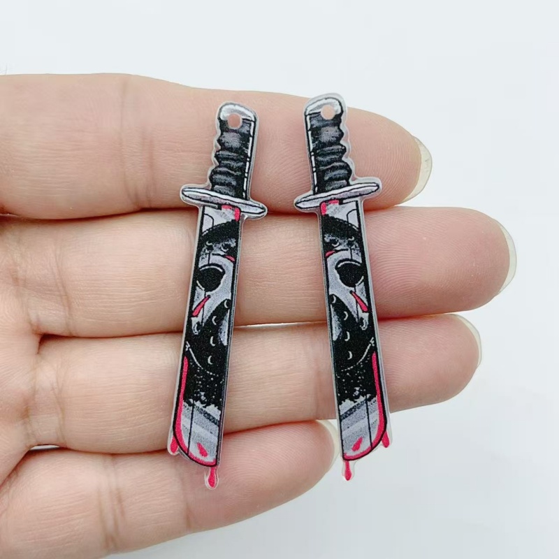 アクリル製ジュエリー10個 ハロウィンペンダント DIYイヤ - Jewelry Making Ideas のレビューと価格