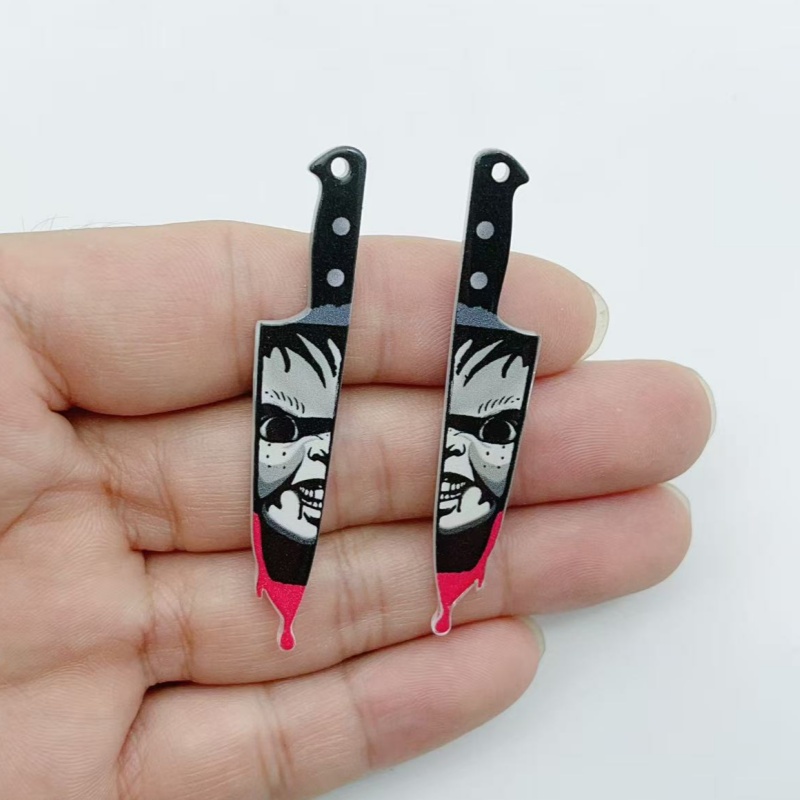 アクリル製ジュエリー10個 ハロウィンペンダント DIYイヤ - Jewelry Making Ideas のレビューと価格
