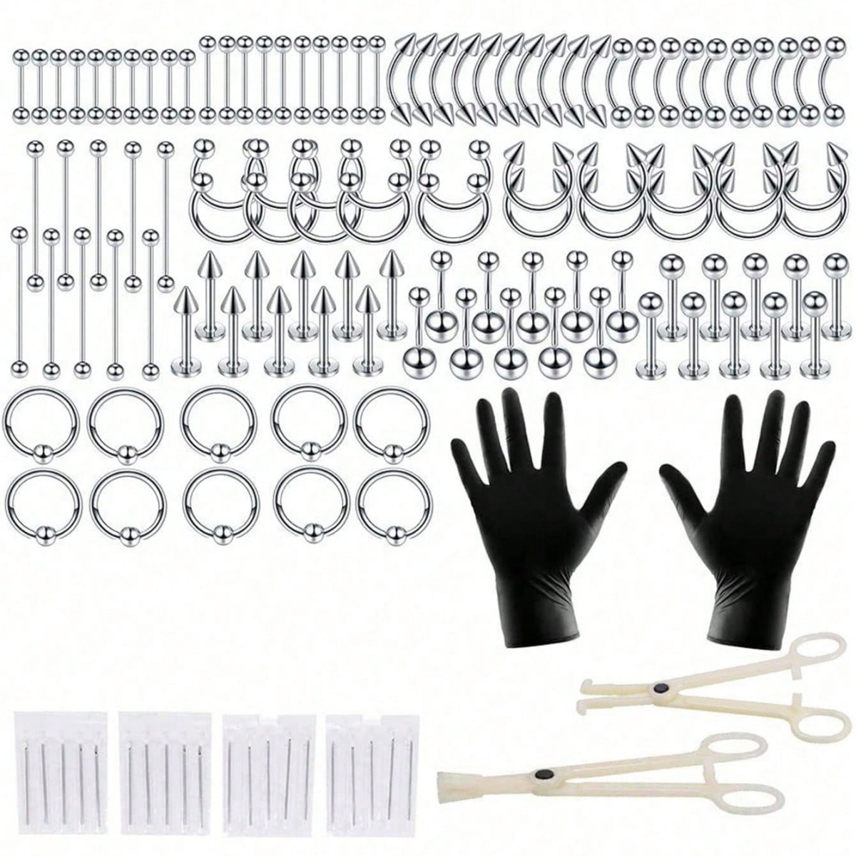 8-134点/セット 使い捨てピアスセット - ステンレス製 - Jewelry Making Pliers Set のレビューと価格
