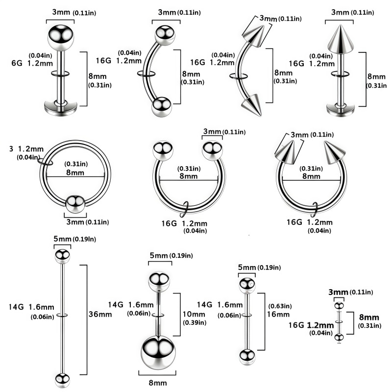 8-134点/セット 使い捨てピアスセット - ステンレス製 - Jewelry Making Pliers Set のレビューと価格