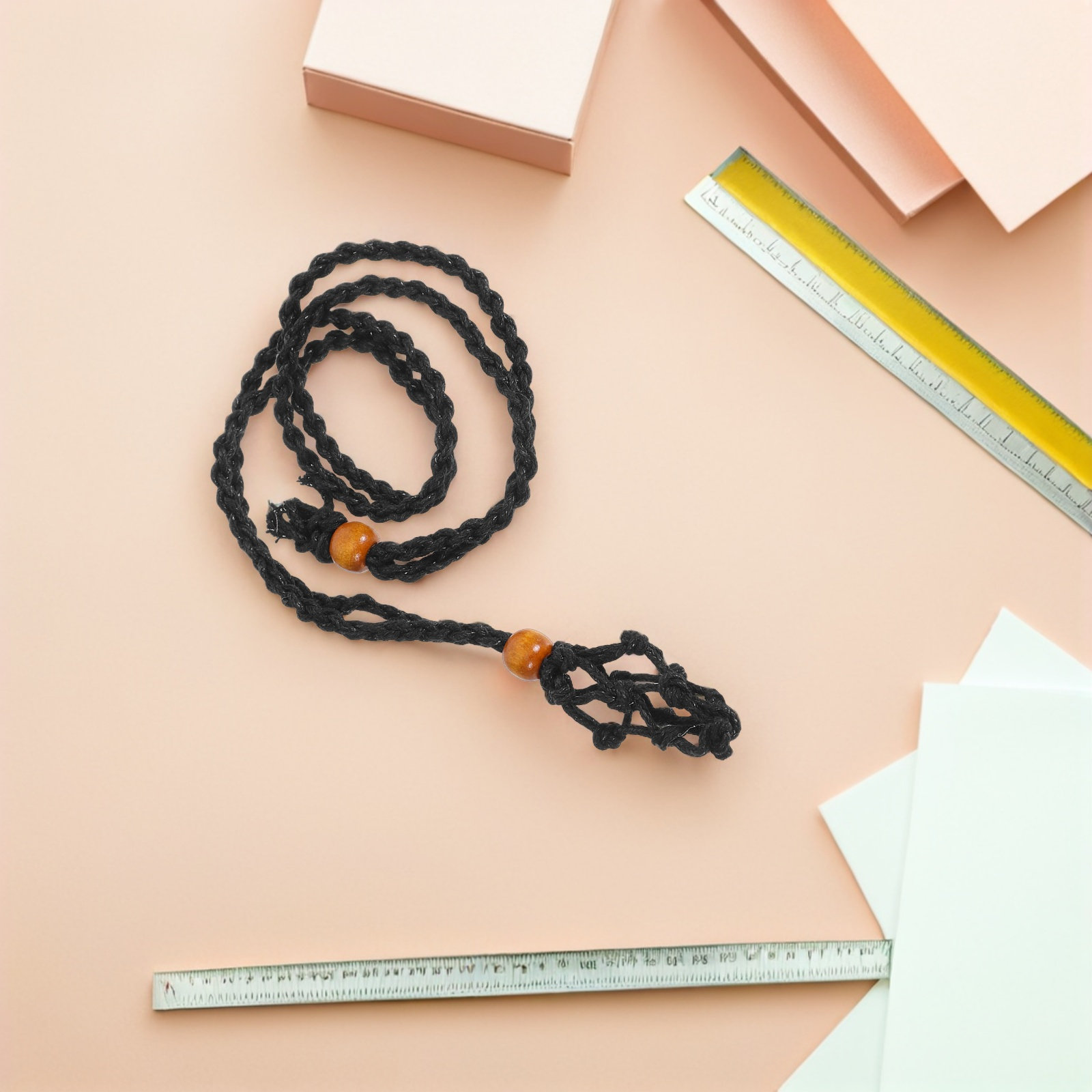 1セットのDIYネックレスキット。黒色の鉄線とワックス加工さ - Jewelry Making Beginners のレビューと価格