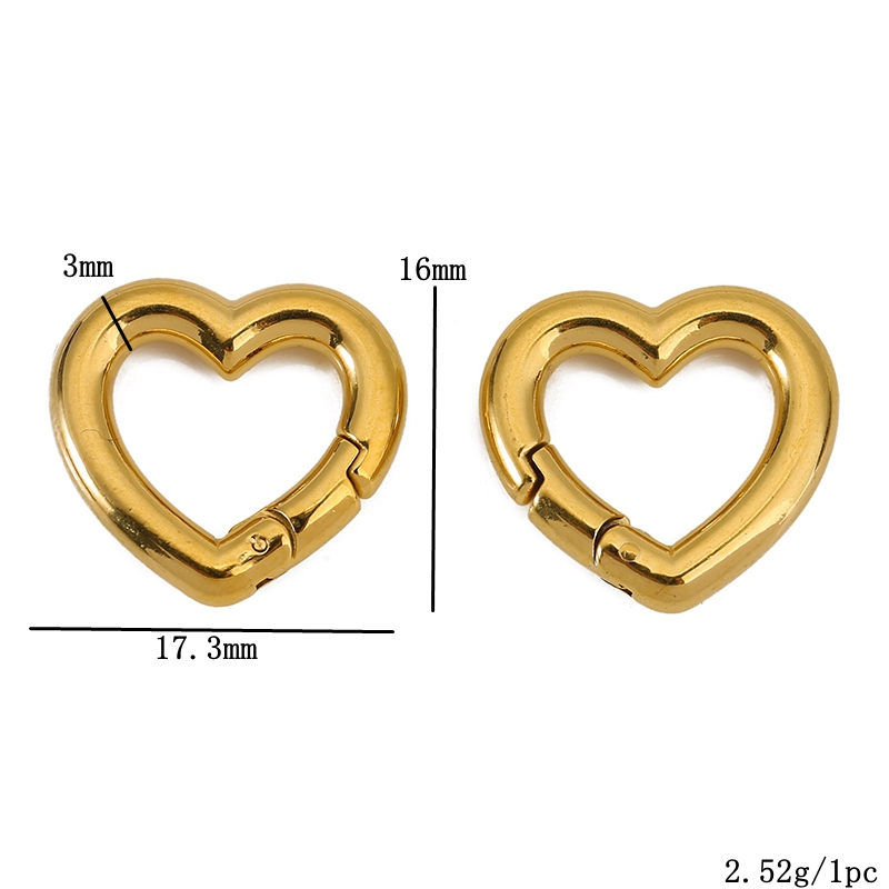 2 個ステンレス鋼クラスプハートラウンドリングロブスタークラ - Jewelry Making Ideas のレビューと価格