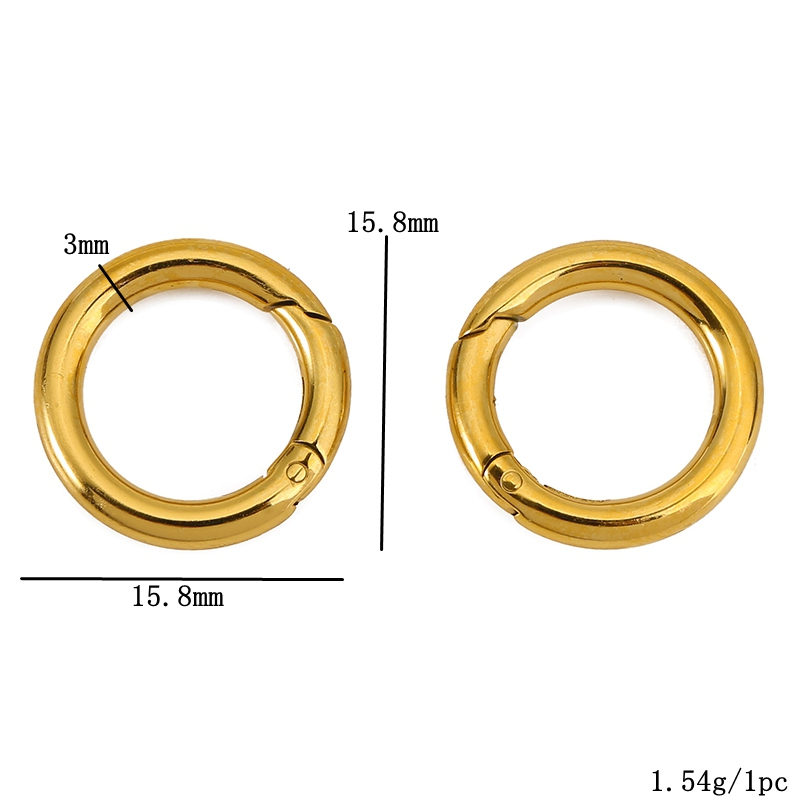 2 個ステンレス鋼クラスプハートラウンドリングロブスタークラ - Jewelry Making Ideas のレビューと価格