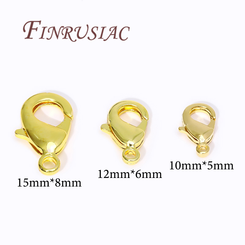 18K金メッキロブスタークラスプ（ブレスレット用）、スプリン - Jewelry Making Name のレビューと価格