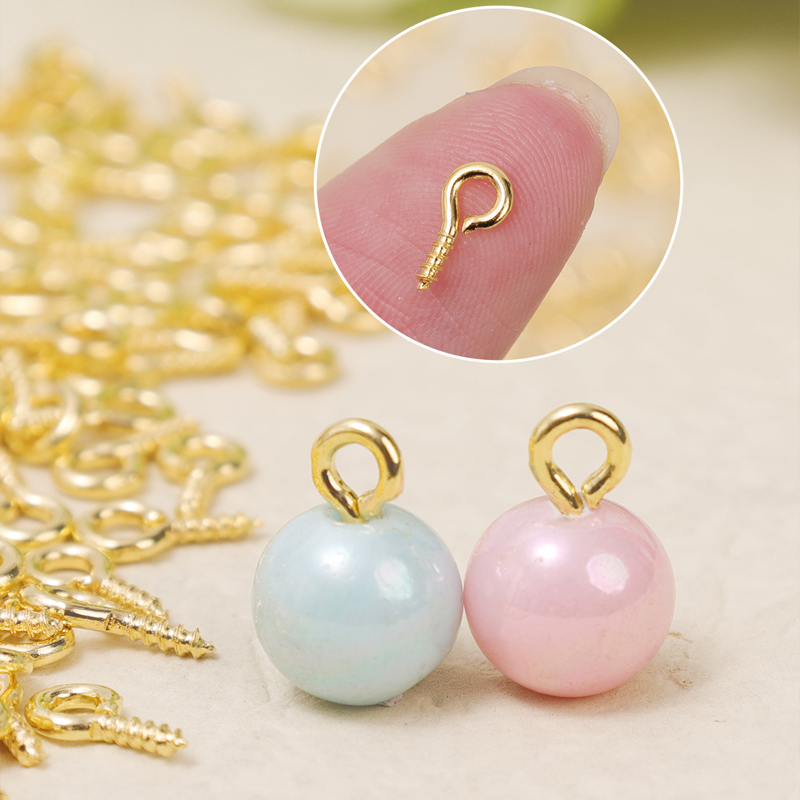 ミニネジ付きアイピン,金属製アイピン,アイレットフック,ネジ - Jewelry Making Jig のレビューと価格