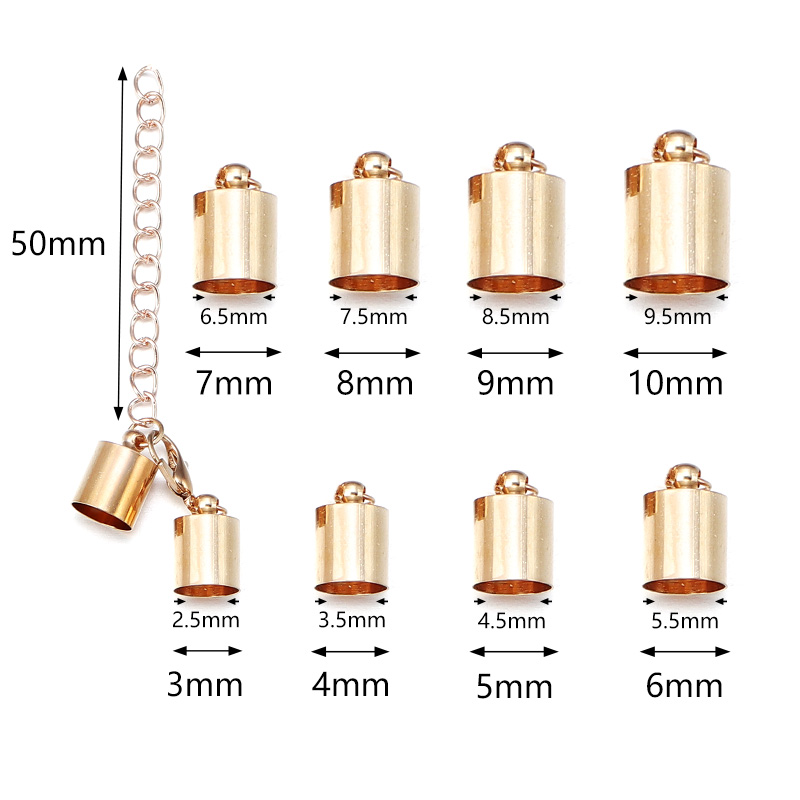 10 セット革コードエンドキャップロブスタークラスプ延長チェ - Jewelry Making Name のレビューと価格