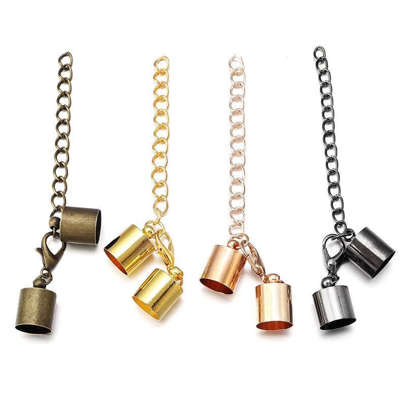 10 セット革コードエンドキャップロブスタークラスプ延長チェ - Jewelry Making Name のレビューと価格