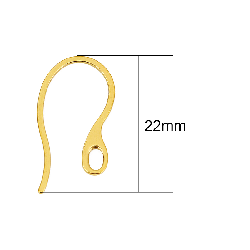 20個入り 低刺激性ステンレス製イヤリングフック PVD加工 - Jewelry Making Ideas のレビューと価格