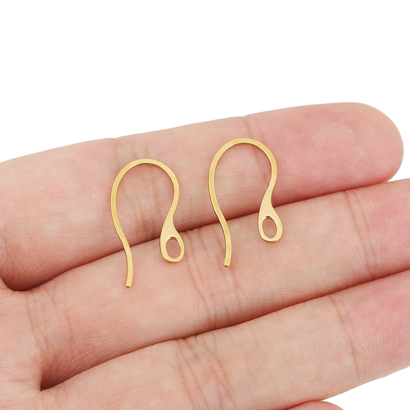 20個入り 低刺激性ステンレス製イヤリングフック PVD加工 - Jewelry Making Ideas のレビューと価格