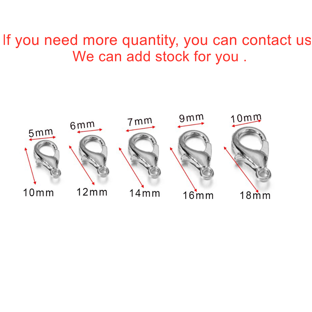 10 個複数サイズのロブスタークラスプブレスレットコネクタネ - Jewelry Making Ideas のレビューと価格