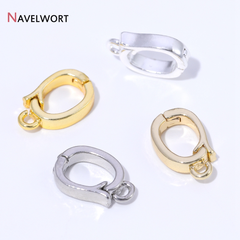 14K/18K金メッキ真鍮製ヒンジ付きネックレスエンハンサー - Jewelry Making Name のレビューと価格