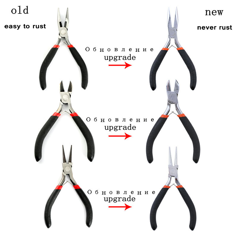 8個入りステンレス製ジュエリー製作ツールセット、プライヤー、 - Jewelry Making Round Nose Pliers のレビューと価格