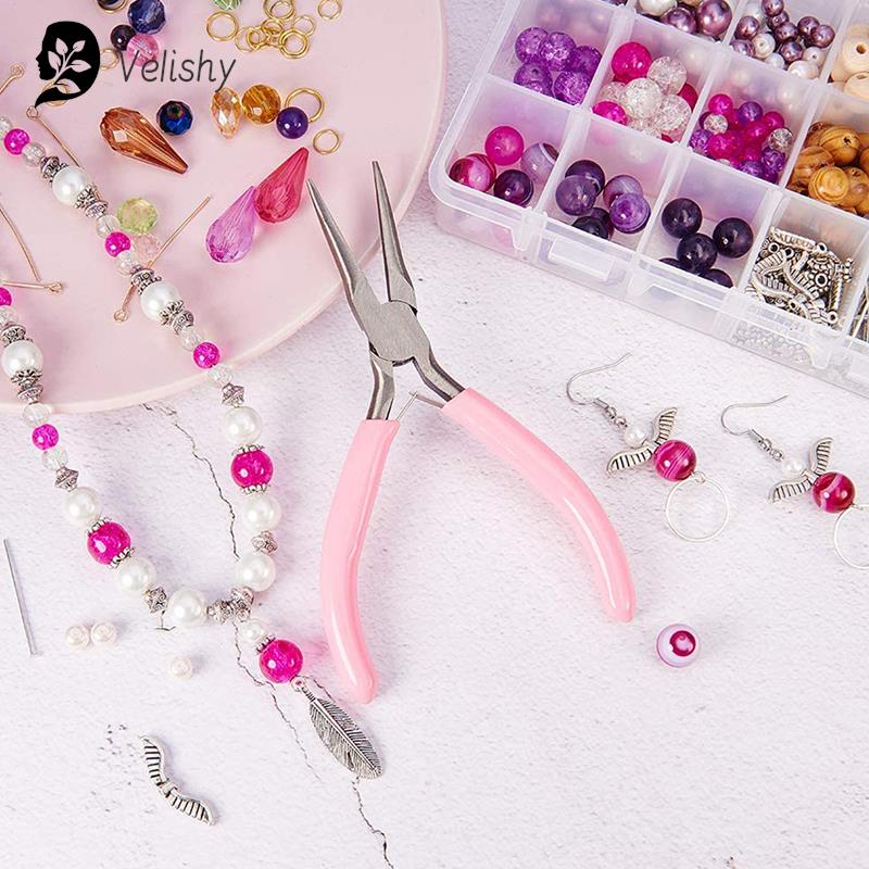 ジュエリー作り用ミニプライヤー、斜め、丸型、高品質の針鼻、手 - Jewelry Making Round Nose Pliers のレビューと価格