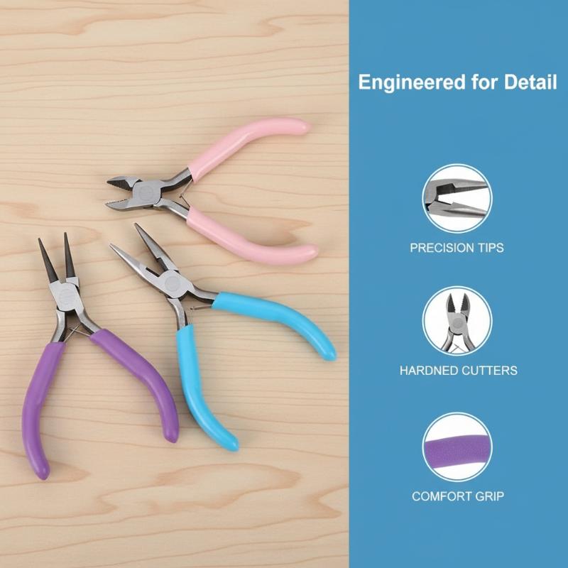 ジュエリー製作ツール 多機能プライヤー ツールセット DIY - Jewelry Making Pliers Set のレビューと価格