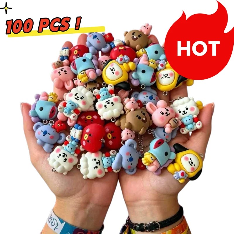 7 個 BT21 樹脂漫画チャーム DIY アクセサリークラ - Jewelry Making Ideas のレビューと価格