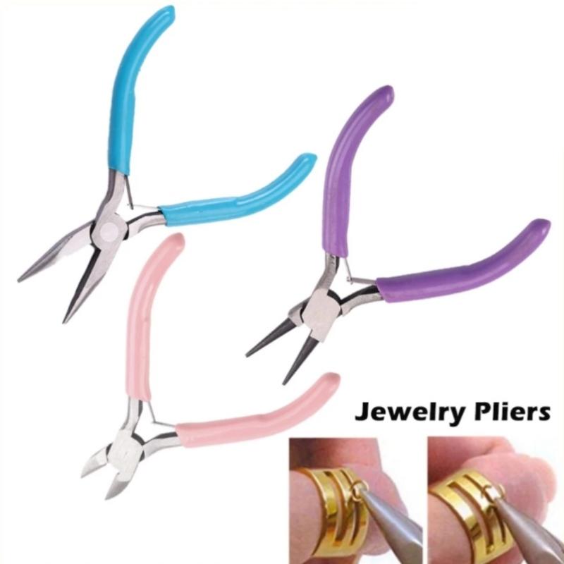【L】1/3個入りジュエリー製作用プライヤーセット ニードル - Jewelry Making Round Nose Pliers のレビューと価格