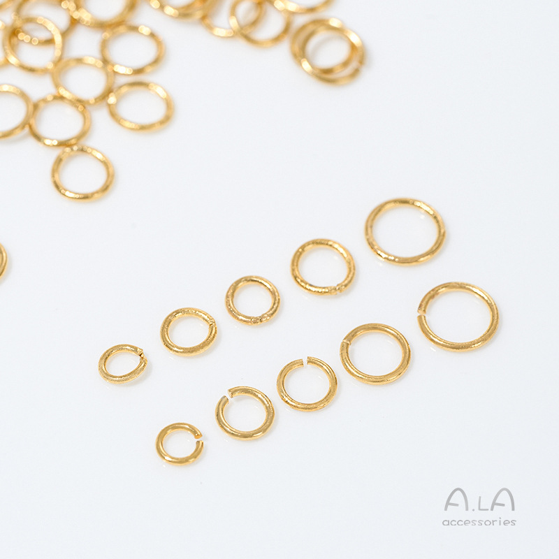 ベトナムサンドゴールド 強い色保持性 オープンジャンプリング - Jewelry Making Vietnam のレビューと価格