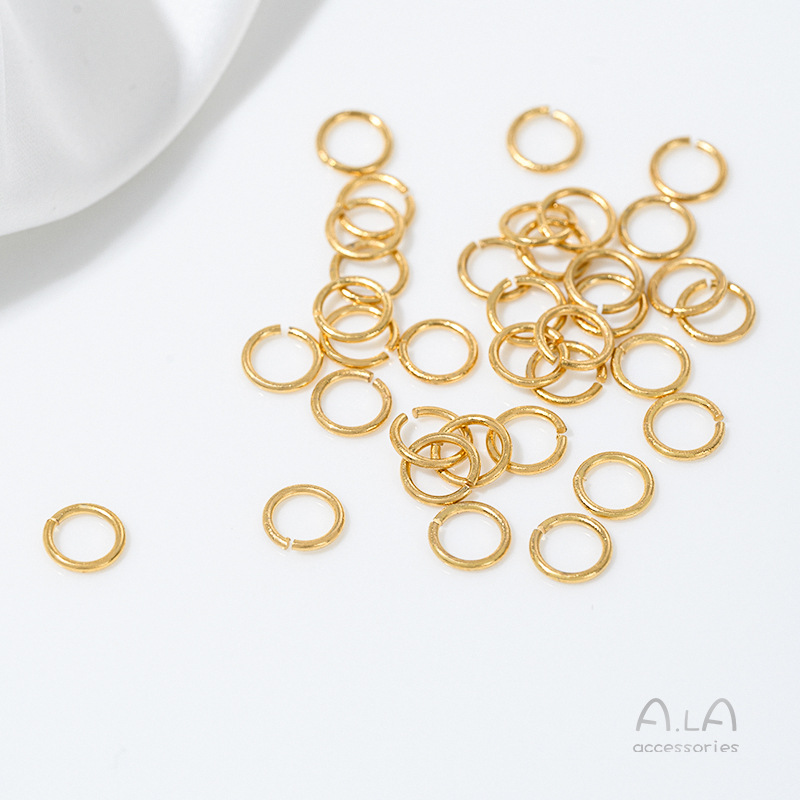 ベトナムサンドゴールド 強い色保持性 オープンジャンプリング - Jewelry Making Vietnam のレビューと価格