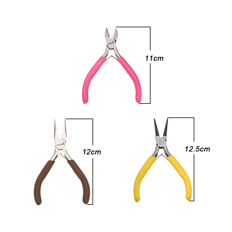 ジュエリー作成プライヤー3本セット - ニードルノーズ、チェ - Jewelry Making Round Nose Pliers のレビューと価格