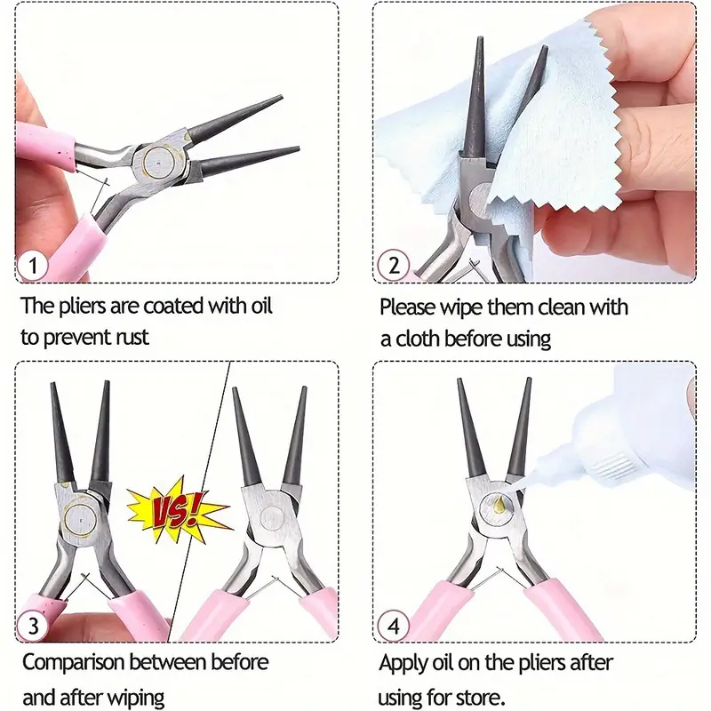 ジュエリー作成プライヤー3本セット - ニードルノーズ、チェ - Jewelry Making Round Nose Pliers のレビューと価格