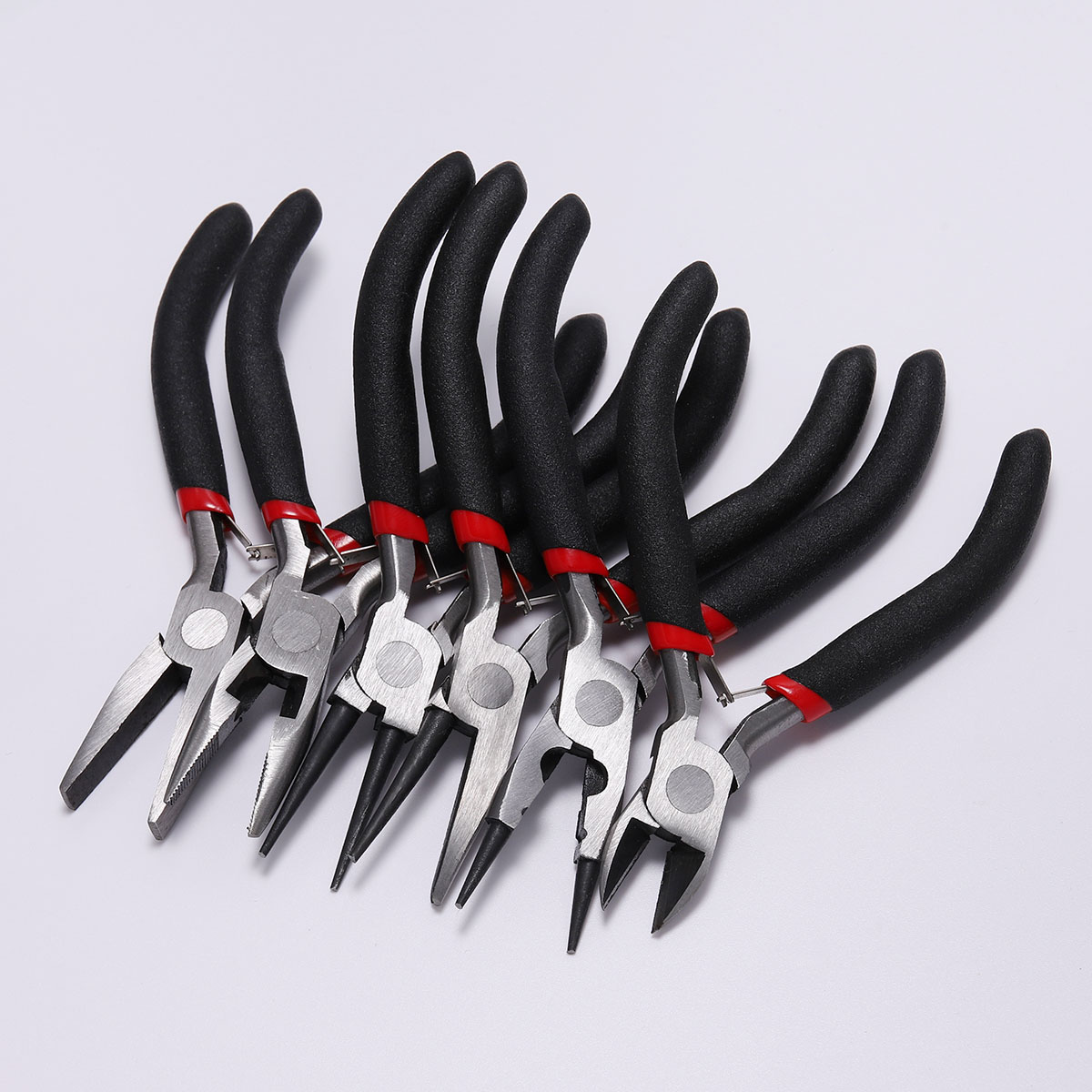 12種類のカーボンスチール製ミニハンドプライヤーセット、滑り - Jewelry Making Round Nose Pliers のレビューと価格