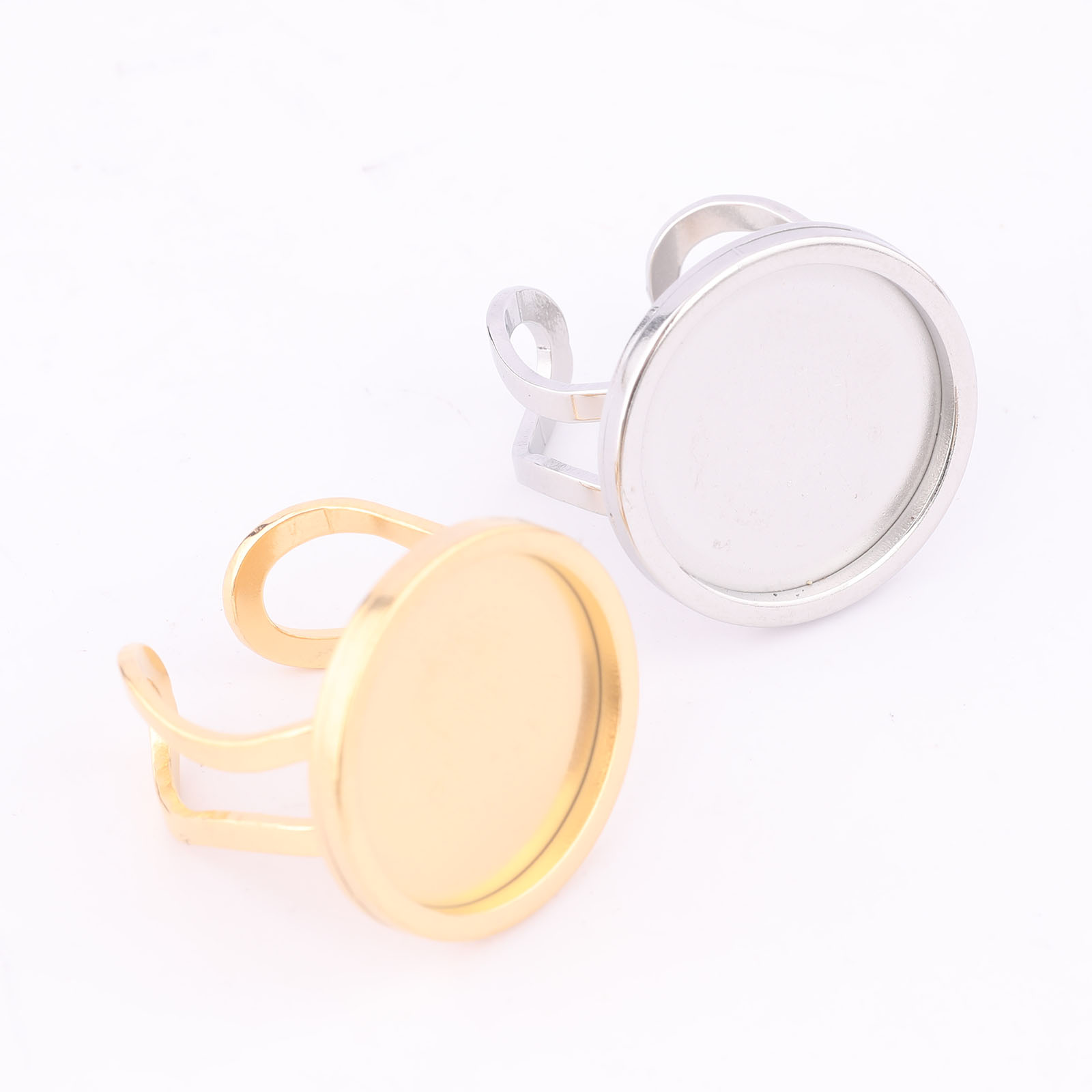5 個 18 ミリメートルラウンドカボションリングベゼル設定 - Jewelry Making Beginners のレビューと価格