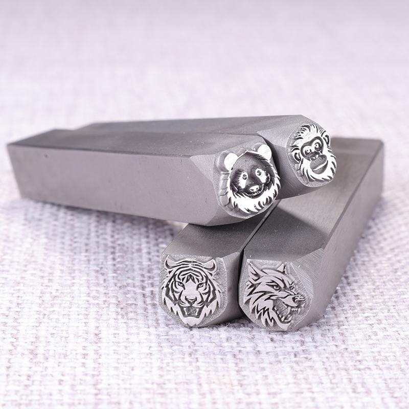 動物の頭部型スチールスタンプパンチ、ライオンとオオカミの模様 - Jewelry Making Jig のレビューと価格
