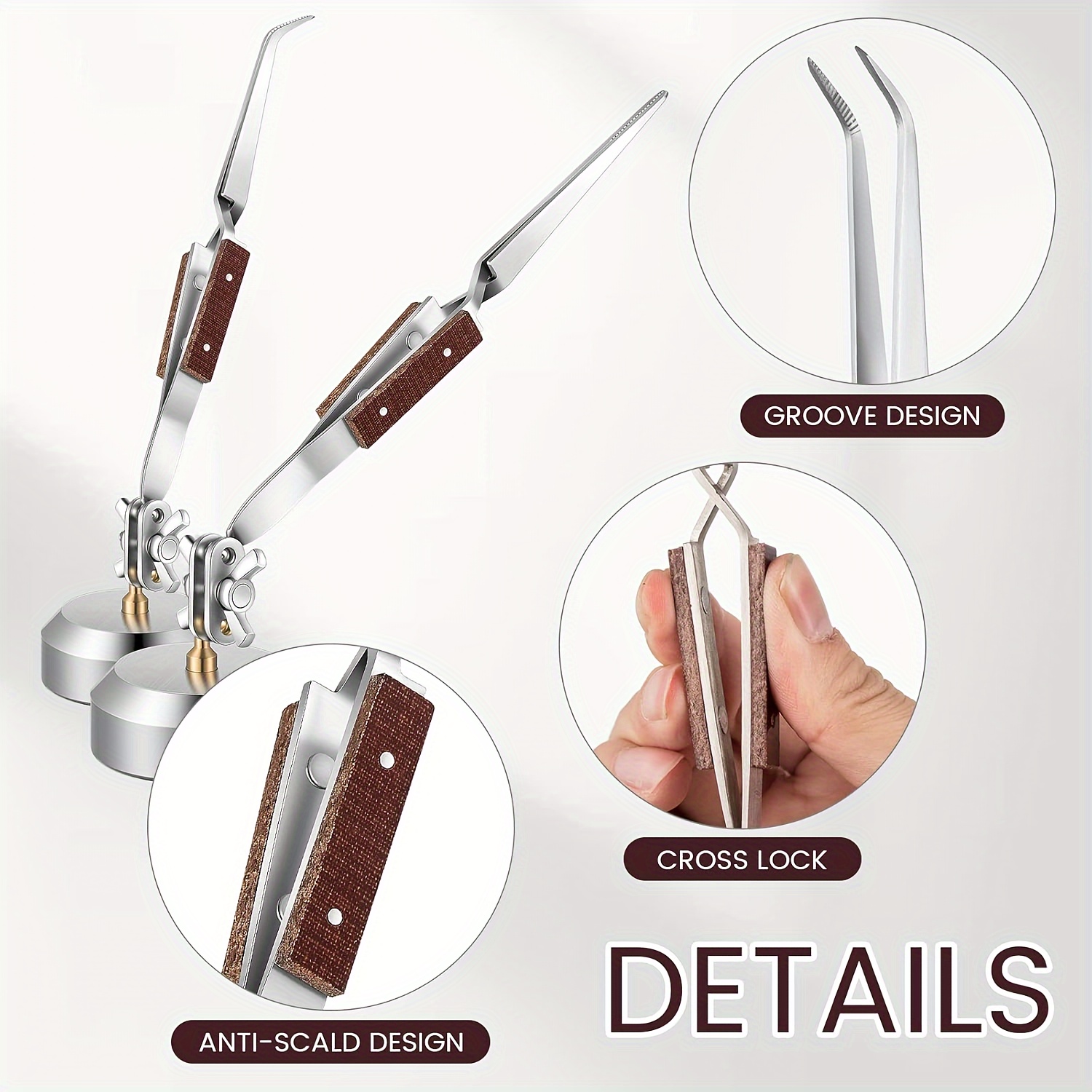 360度回転式クロスロックはんだ付け用ピンセットセット °  - Jewelry Making Pliers Set のレビューと価格